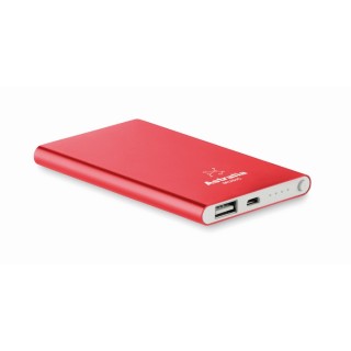 Power bank plano publicitario en aluminio 4000 mAh